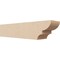 Ekena Millwork 6in. W x 6in. H x 28in. L Ridgewood Woodgrain TimberThane Rafter Tail, Primed Tan RFTUR06X06X28RIDRCPR - alternate 1